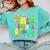 This Teacher 80s 90s Teachers's Day Glows Last Day Of School Comfort Colors Sweatshirt Chalky Mint