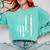 Teacher American Flag Teacher's Day Teaching Comfort Colors Sweatshirt Chalky Mint