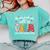 Teacher All Calm Said No Teacher Christmas Pencil Tree Comfort Colors Sweatshirt Chalky Mint