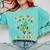 Teacher Christmas Shirts Pajama Matching Rockin' Around The Classroom -Adult Short Sleeve Small Modern Festive Christmas Teacher Xmas Vibes T-Shirt Comfort Colors Sweatshirt Chalky Mint