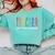 Teacher Of The Deaf ASL Teacher & Deaf Awareness Comfort Colors Sweatshirt Chalky Mint Teacher Of The Deaf ASL Teacher & Deaf Awareness Comfort Colors Sweatshirt Chalky Mint