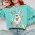 Teacher Halloween Trick Or Teach Floral Ghost Comfort Colors Sweatshirt Chalky Mint