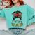 Teacher Life Messy Bun Glasses Leopard Sunflower Comfort Colors Sweatshirt Chalky Mint Teacher Life Messy Bun Glasses Leopard Sunflower Comfort Colors Sweatshirt Chalky Mint