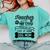 Teacher Off Duty Promoted To Stay At Home Dog Mom Tshirt Men Women Comfort Colors Sweatshirt Chalky Mint