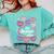 Teacher Positive Affirmations Candy Heart Valentine's Day Comfort Colors Sweatshirt Chalky Mint