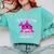 Teacher Shark Female Teacher Comfort Colors Sweatshirt Chalky Mint