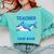 Teacher Shark Do Your Work Comfort Colors Sweatshirt Chalky Mint