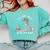 Teacher Skeleton Messy Bun I'Ll Just Wait Until Its Quiet Comfort Colors Sweatshirt Chalky Mint