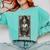 The Teacher Skeleton Tarot Card Comfort Colors Sweatshirt Chalky Mint
