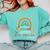 Teacher The Wonder Of Teaching Is Watching Caterpillar Comfort Colors Sweatshirt Chalky Mint