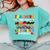 Teachers Are Just Superheroes In Disguise Back To School Comfort Colors Sweatshirt Chalky Mint