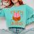 Teachers Love Brains Halloween T-Shirt For Men Women Comfort Colors Sweatshirt Chalky Mint