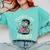 Teachers Love Brains Shirt Men Women Teacher Halloween Comfort Colors Sweatshirt Chalky Mint