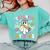 Teaching My Boos Ghost Teacher Cute Groovy Halloween Teacher Comfort Colors Sweatshirt Chalky Mint