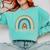 Technology Teacher Rainbow Appreciation Day Back To School For Men Women Comfort Colors Sweatshirt Chalky Mint