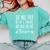 Tenured Professor Women Teacher Tired Tenacious And Tenure Comfort Colors Sweatshirt Chalky Mint