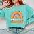 Thankful For My Students Teacher Thanksgiving School Fall Comfort Colors Sweatshirt Chalky Mint