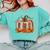 Thanksgiving Book Pumpkin Reading Teachers Fall Lovers Boys Comfort Colors Sweatshirt Chalky Mint