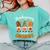 Thanksgiving Shirts For Women With My Gnomies Teachers Gnome Comfort Colors Sweatshirt Chalky Mint