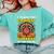 Thanksgiving I Teach Coolest Turkeys Teacher Fall Women Men Comfort Colors Sweatshirt Chalky Mint