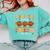 Thanksgiving Teacher I Teach The Cutest Turkeys In The Flock Comfort Colors Sweatshirt Chalky Mint