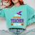 Tired Teacher Costume For Halloween Teachers Comfort Colors Sweatshirt Chalky Mint