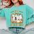 TK Boo Crew Preppy Halloween Floral Ghost TK Teacher Team TK Comfort Colors Sweatshirt Chalky Mint TK Boo Crew Preppy Halloween Floral Ghost TK Teacher Team TK Comfort Colors Sweatshirt Chalky Mint