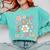 TK Vibes Back To School TK Girl Kid TK Team TK Teacher Women Comfort Colors Sweatshirt Chalky Mint