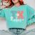 TK Vibes Back To School Teachers Students TK Team Comfort Colors Sweatshirt Chalky Mint