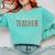 Toddler Teacher Leopard Appreciation For Women For Work Comfort Colors Sweatshirt Chalky Mint