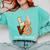 History Teacher Love Autumn Fall Gnome For Teachers For Men Women Comfort Colors Sweatshirt Chalky Mint