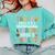 Tough Enough To Be a Paraprofessional Groovy Sped Teacher Comfort Colors Sweatshirt Chalky Mint