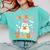 Trick Or Teach Cute Floral Ghost Teacher Halloween Costume Comfort Colors Sweatshirt Chalky Mint Trick Or Teach Cute Floral Ghost Teacher Halloween Costume Comfort Colors Sweatshirt Chalky Mint