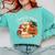 Trick Or Teach Retro Halloween Teacher Women Men Costume Comfort Colors Sweatshirt Chalky Mint