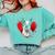 Valentine's Day Boston Terrier Dog Comfort Colors Sweatshirt Chalky Mint