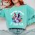 Watercolor Floral Boston Terrier Mama Dog Lover Mother's Day For Men Women Girls Kids Comfort Colors Sweatshirt Chalky Mint