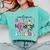 Welcome Back To School 2024 Teachers Students First Day Comfort Colors Sweatshirt Chalky Mint