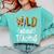 Wild About Teaching Teacher Student First Day Of School Comfort Colors Sweatshirt Chalky Mint