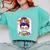 Witchy Teacher Halloween Messy Bun Teacher Bleached Comfort Colors Sweatshirt Chalky Mint