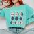 Women Science Teacher Moon Phases Scientist Back To School Comfort Colors Sweatshirt Chalky Mint