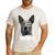 4th July Blue Heeler Dog Merica Patriotic USA Flag Cute Men's Casual T-Shirt White