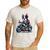 Biker Boston Terrier Dog Riding Motorbike Men's Casual T-Shirt White