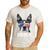 Boston Terrier 4th Of July Merica Men Women USA Flag Vintage Men's Casual T-Shirt White