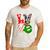 Boston Terrier Christmas Tree Lights Santa Dog Xmas For Men Women Kids Men's Casual T-Shirt White