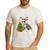 Boston Terrier Christmas Tree Lights Santa Hat Men's Casual T-Shirt White