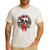 Boston Terrier Christmas Wreath Decoration Xmas Pajamas Men's Casual T-Shirt White