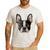 Boston Terrier Cute Puppy Face Dog Lover Pet Owner Men's Casual T-Shirt White