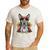 Boston Terrier Dia De Los Muertos Day Of The Dead Dog Skull For Men Women Kids Men's Casual T-Shirt White