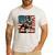 Boston Terrier Dog 4th Of July USA American Flag Patriotic Men's Casual T-Shirt White