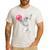 Boston Terrier Dog Blowing Chewing Bubble Gum Pink Men's Casual T-Shirt White